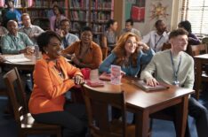 William Stanford Davis, Sheryl Lee Ralph, Lisa Ann Walter and Chris Perfetti in 'Abbott Elementary' Season 4