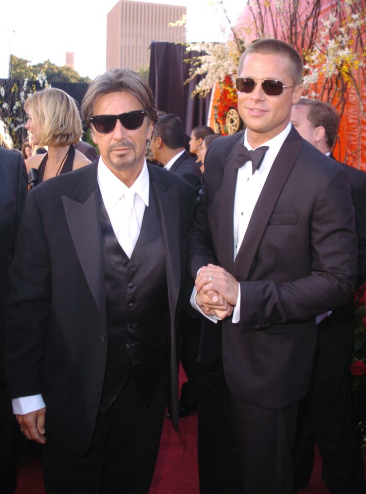 Al Pacino and Brad Pitt during The 56th Annual Primetime Emmy Awards