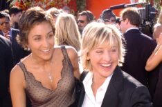 Alexandra Hedison and Ellen DeGeneres during The 56th Annual Primetime Emmy Awards