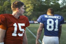 Josh Rivera and Patrick Schwarzenegger in 'American Sports Story: Aaron Hernandez'