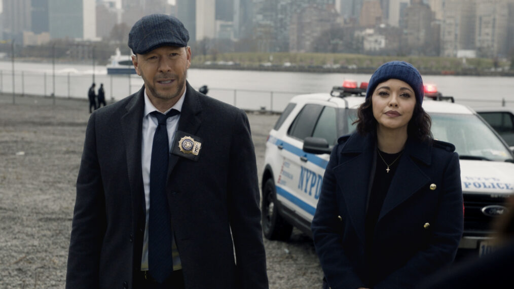 Donnie Wahlberg as Danny Reagan and Marisa Ramirez as Maria Baez in 'Blue Bloods' Season 14 Episode 11 - 'Life Sentence'