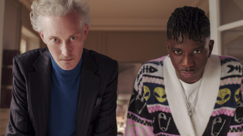 Bruno Gouery as Luc, Samuel Arnold as Julien in 'Emily in Paris' Season 4