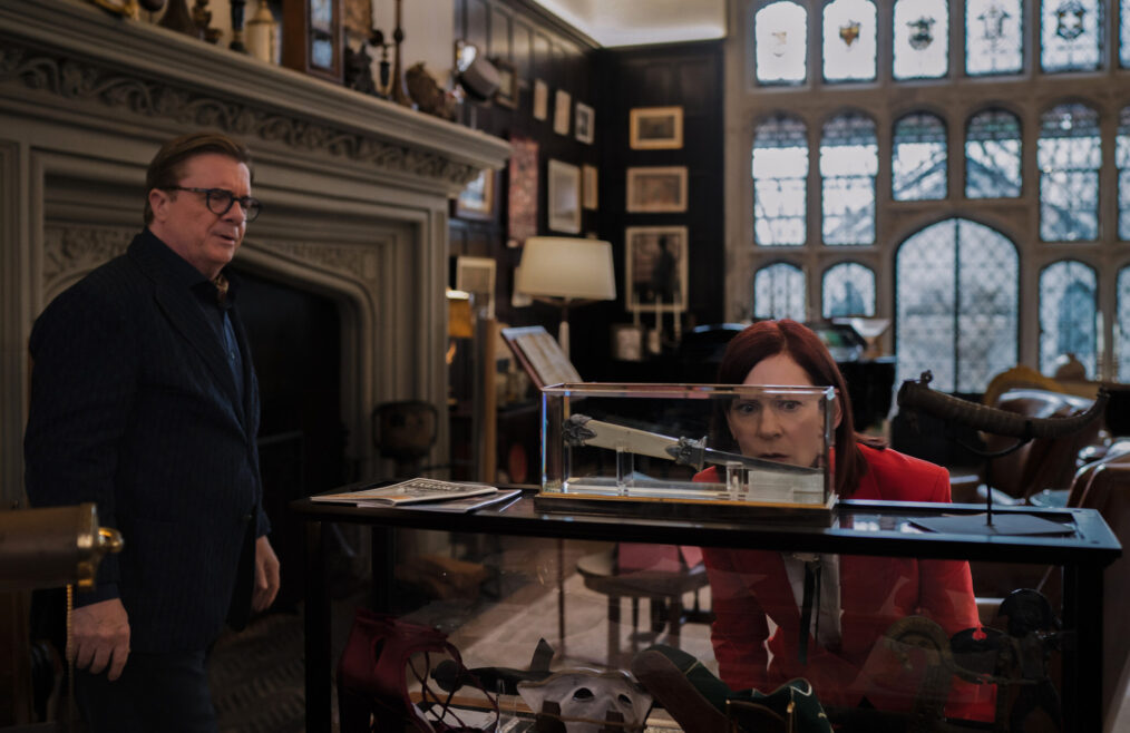 Nathan Lane as Phillip Cross and Carrie Preston as Elsbeth Tascioni in Elspeth - 'Subscription to Murder'