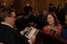 Nathan Lane as Phillip Cross and Carrie Preston as Elsbeth in 'Elsbeth' Season 2 Episode 1 - 'Subscription to Murder'