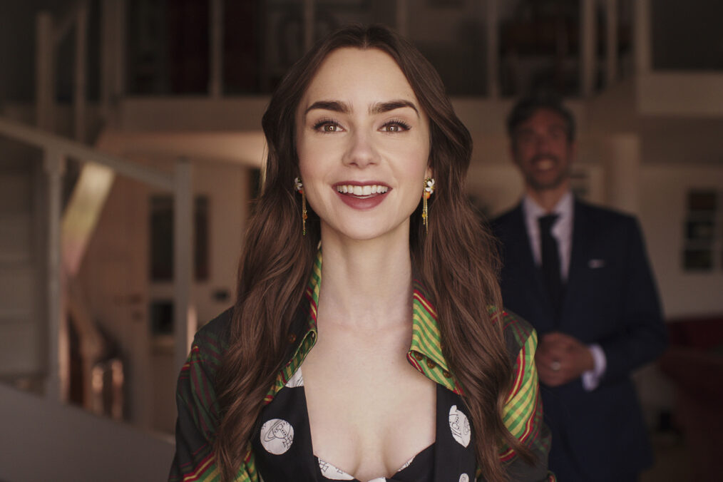 Lily Collins as Emily in the 'Emily in Paris' Season 4 finale