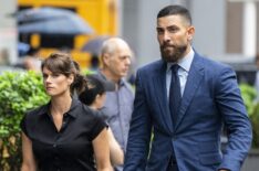 Missy Peregrym as Special Agent Maggie Bell and Zeeko Zaki as Special Agent Omar Adom ‘OA’ Zidan in the 'FBI' Season 7 Premiere 'Abandoned'