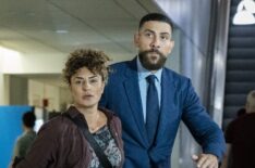 Salome Azizi as Nadia Amini and Zeeko Zaki as Special Agent Omar Adom ‘OA’ Zidan in the 'FBI' Season 7 Premiere 'Abandoned'