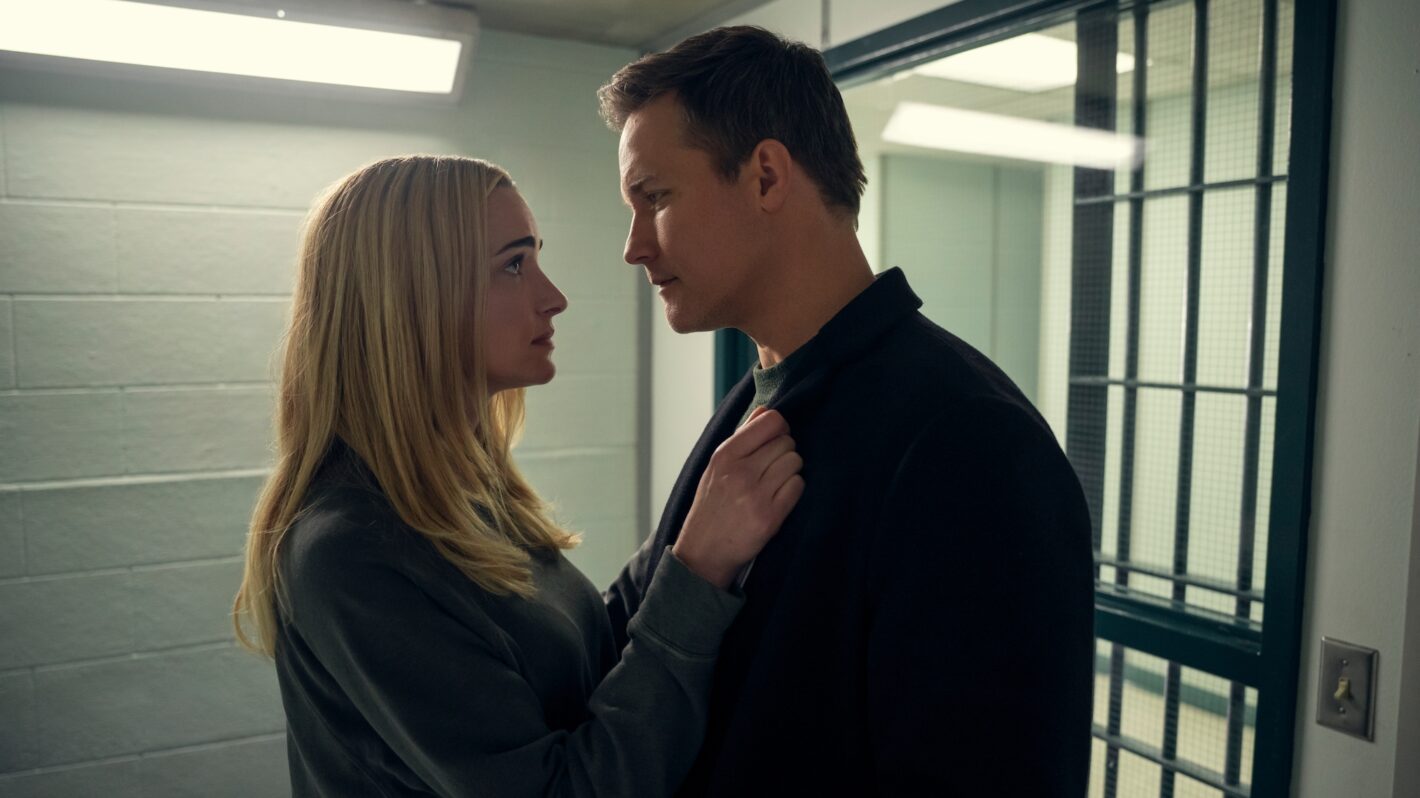 Brianne Howey as Georgia Miller, Scott Porter as Paul in 'Ginny & Georgia' Season 3