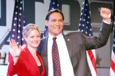 Teri Polo, Jimmy Smits in 'The West Wing' Season 7