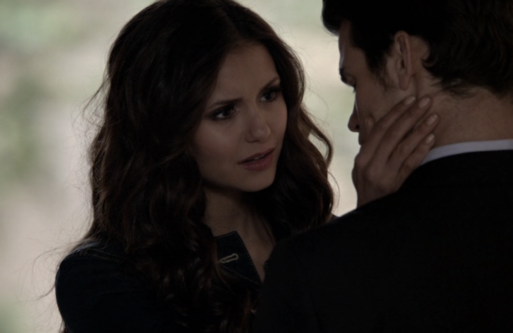 Nina Dobrev as Katherine Pierce and Daniel Gillies as Elijah Mikaelson in 'The Vampire Diaries'