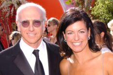 Larry David and wife Laurie David during The 56th Annual Primetime Emmy Awards