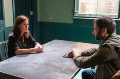 Maura Tierney as Lt. Jessica Brady, Ari Blinder as Jeff Sanders in Law & Order - Season 24