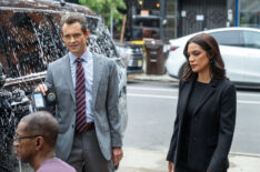 Hugh Dancy as Nolan Price and Odelya Halevi as Samantha Maroun in Law & Order - Season 24 - 'Catch and Kill