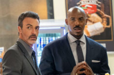 Reid Scott as Det. Vincent Riley, Mehcad Brooks as Det. Jalen Shaw in Law & Order - 'Catch and Kill'