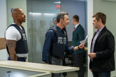 Mehcad Brooks as Det. Jalen Shaw, Reid Scott as Det. Vincent Riley in Law & Order - Season 24