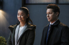 Leah Lewis as Sarah and David del Rio as Billy in 'Matlock' Season 1 Episode 1