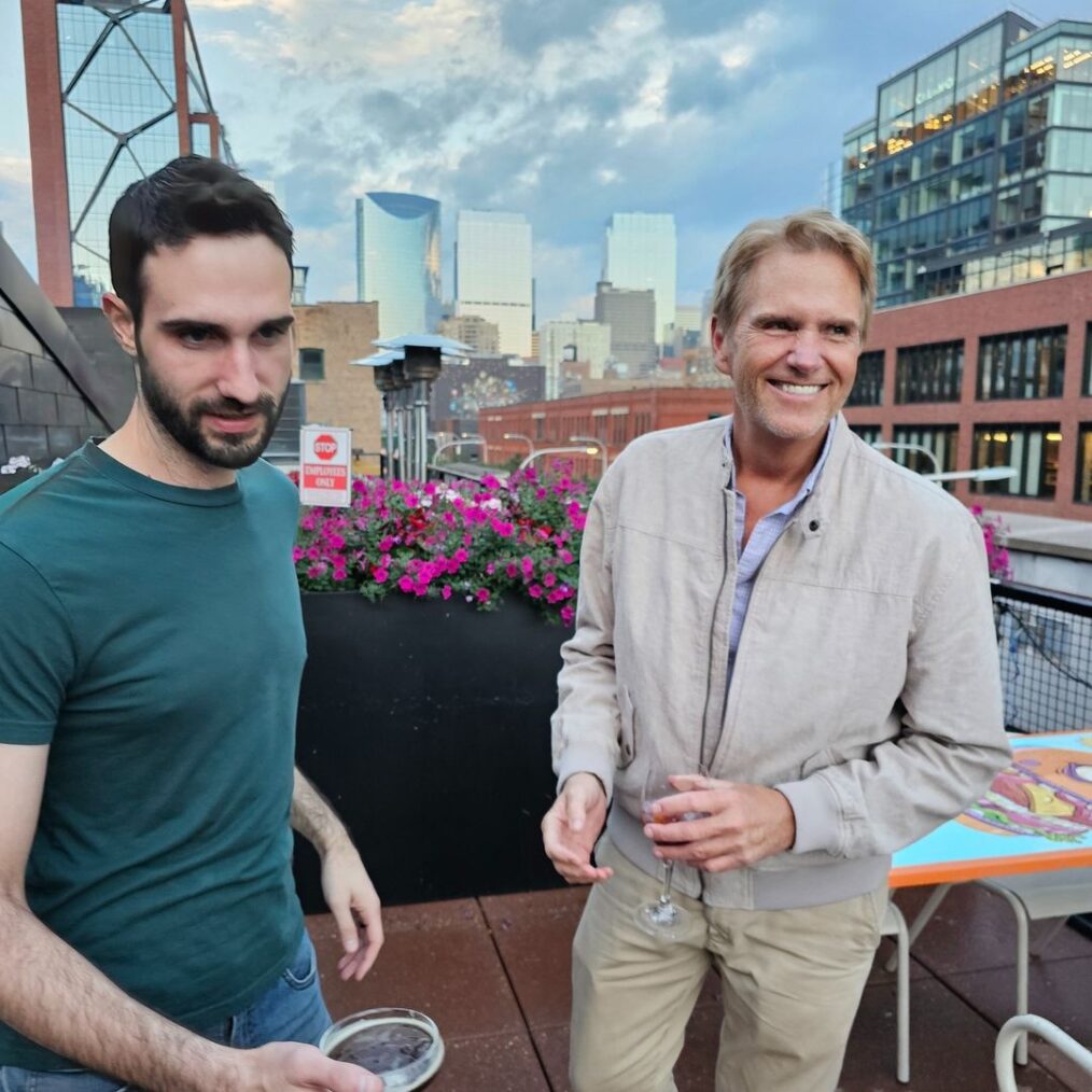 Michael Stevens of 'The Golden Bachelorette' with son.