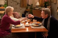 Martin Short as Oliver and Meryl Streep as Loretta in Only Murders in the Building