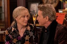Martin Short as Oliver and Meryl Streep as Loretta in Only Murders in the Building