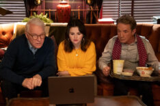 Steve Martin, Selena Gomez, and Martin Short in 'Only Murders in the Building' Season 4 Episode 6