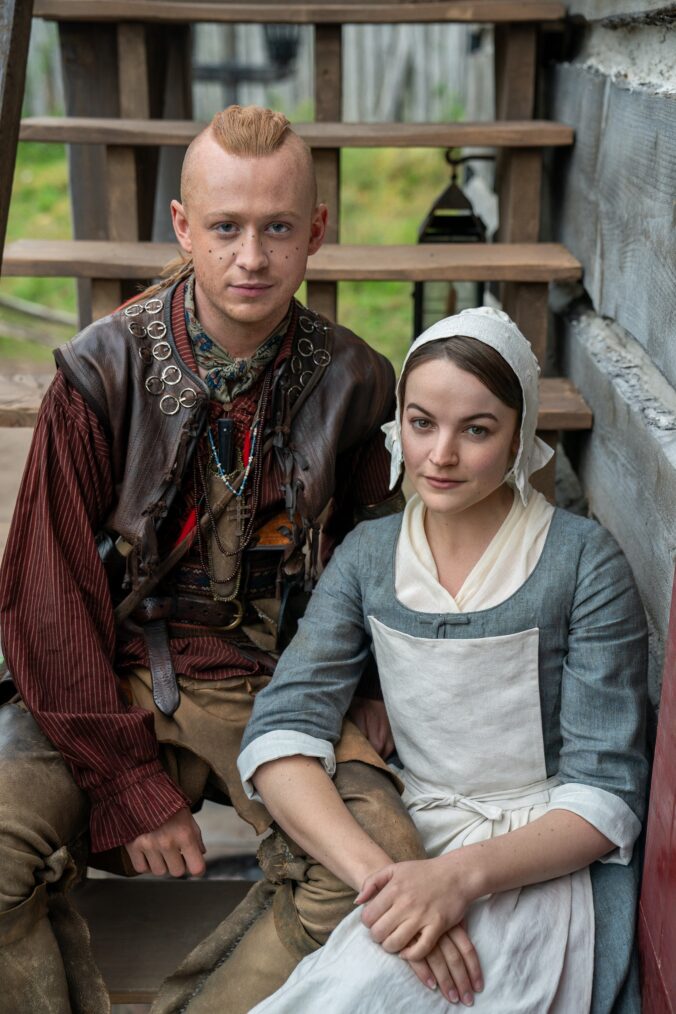 John Bell and Izzy Meikle-Small in 'Outlander' Season 7 Part 2
