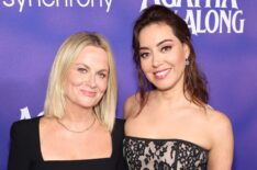 Amy Poehler and Aubrey Plaza at the 'Agatha All Along' Premiere