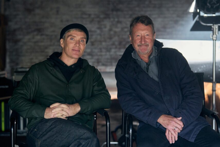 Cillian Murphy and Steven Knight — 'Peaky Blinders' Movie Set