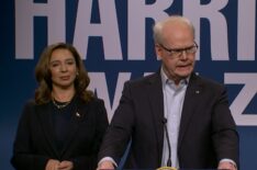 Maya Rudolph and Jim Gaffigan as Kamala Harris and Tim Walz on 'Saturday Night Live'