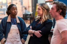 Ayo Edebiri, Abby Elliott, and Jeremy Allen White in 'The Bear' Season 2