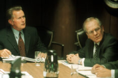 Martin Sheen as Jed Bartlet and John Spencer as Leo McGarry in 'The West Wing'