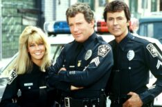 Heather Locklear, William Shatner, and James Darren in 'T.J. Hooker'