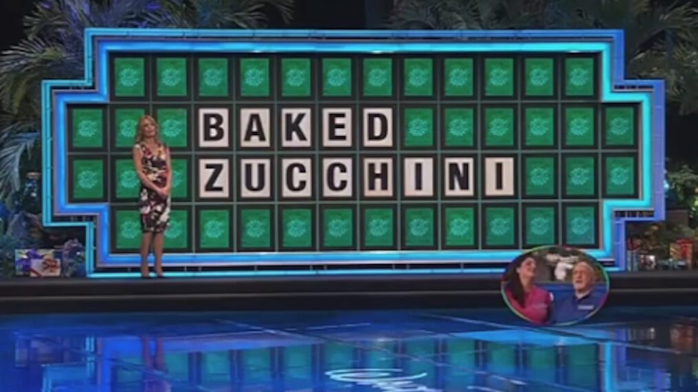 'Wheel of Fortune' million dollar puzzles Frank Harary Laurel Haim - BAKED ZUCCHINI