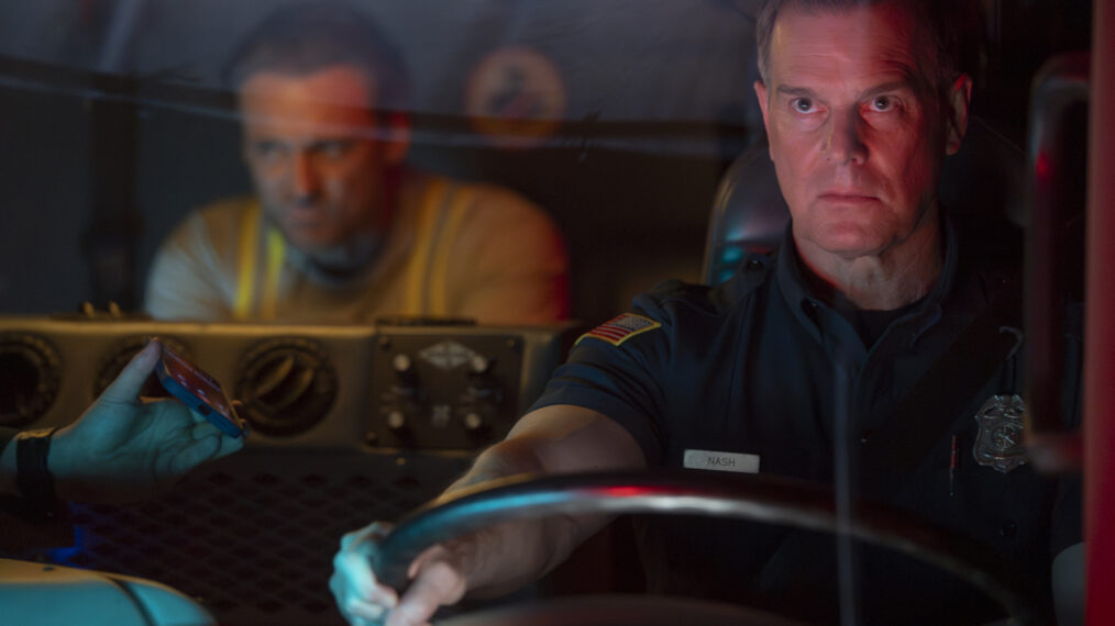 Callum Blue as Brad and Peter Krause as Bobby — '9-1-1' Season 8 Episode 3 "Final Approach"