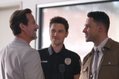 Henry Ian Cusick as Enzo, Ronen Rubinstein as T.K., and Rafael Silva as Carlos— '9-1-1: Lone Star' Season 5 Episode 7 'Kiddos'