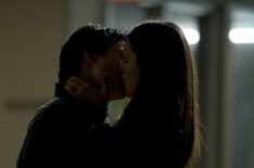 Ian Somerhalder as Damon Salvatore and Nina Dobrev as Elena Gilbert in 'The Vampire Diaries.'