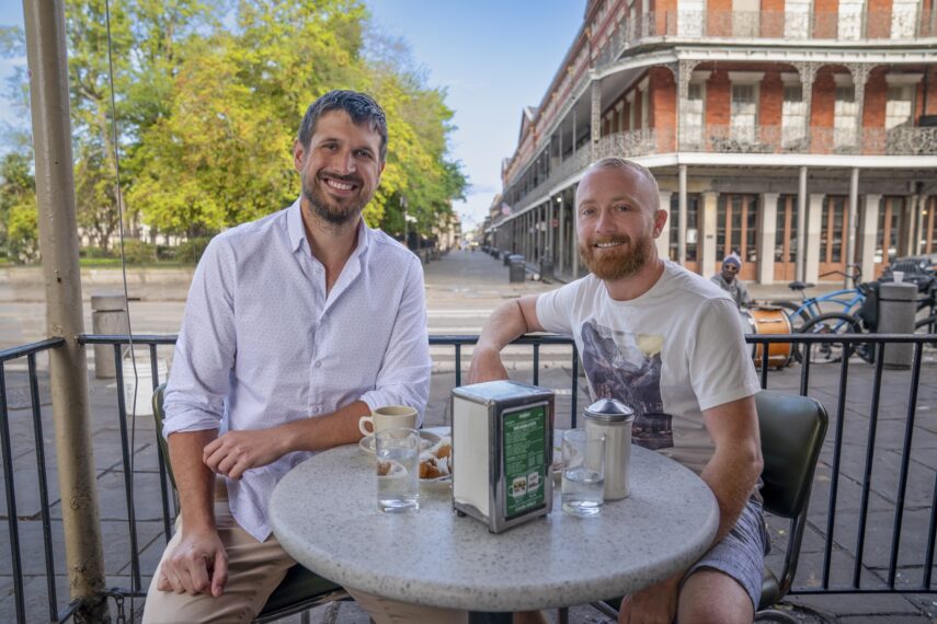 Evan Thomas and Keith Bynum in Bargain Block New Orleans