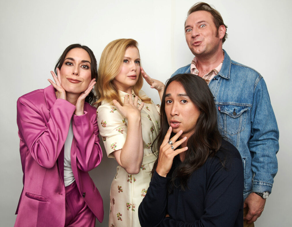 Sheila Carrasco, Rose McIver, Román Zaragoza, and Brandon Scott Jones of Ghosts