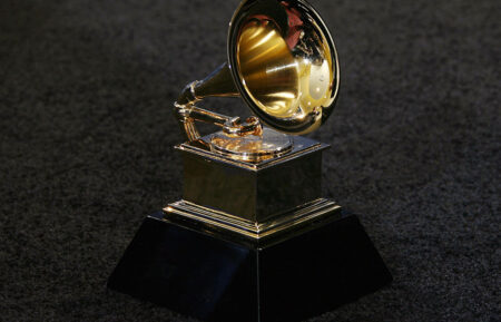 Los Angeles, UNITED STATES: The trophy of the Grammy Awards in Los Angeles 11 February 2007. AFP PHOTO/Gabriel BOUYS (Photo credit should read GABRIEL BOUYS/AFP via Getty Images)