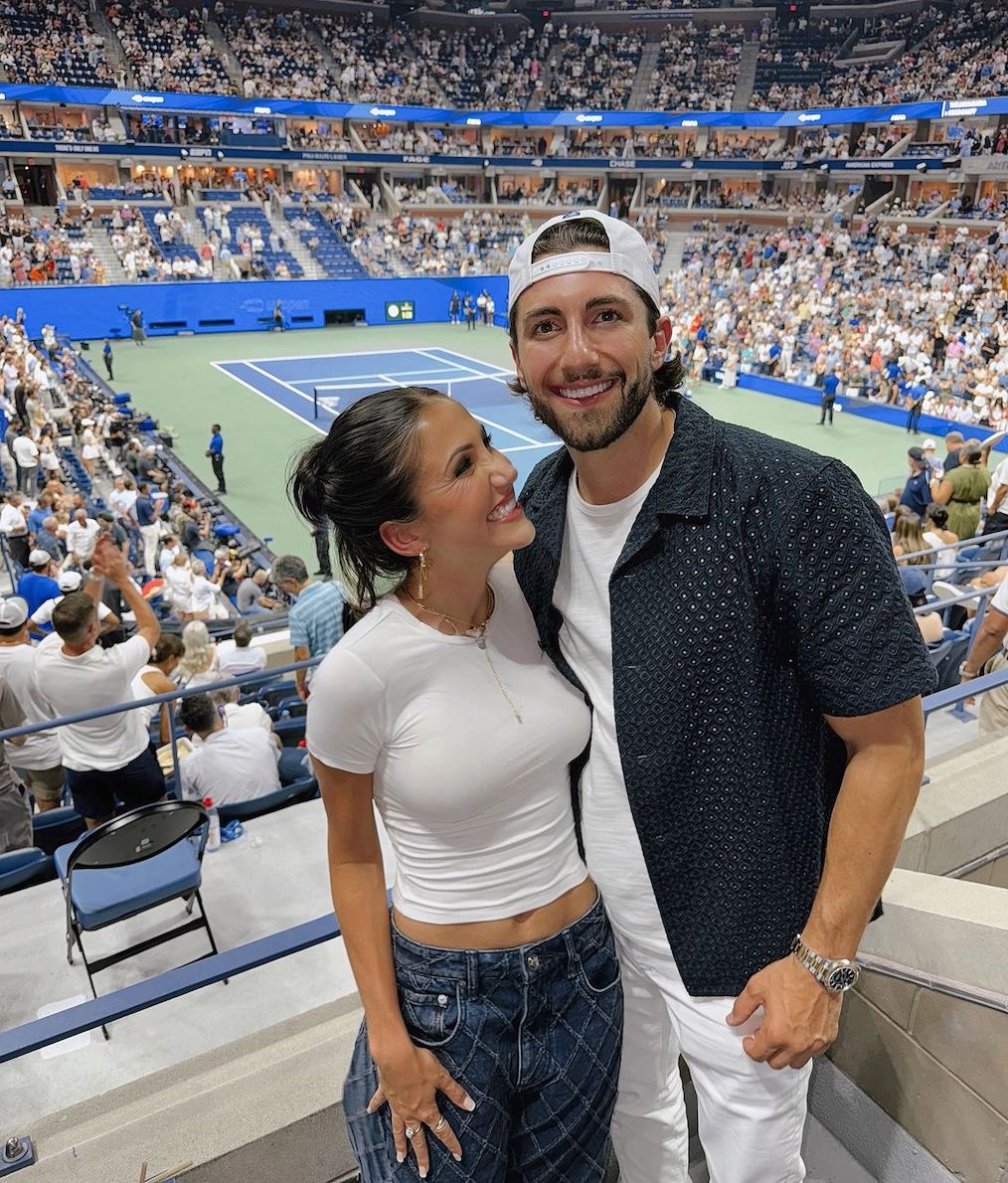 Kat Stickler and Jason Tartick at the US Open
