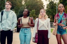 Kit Connor, Corinna Brown, Rhea Norwood, Yasmin Finney in 'Heartstopper' Season 3