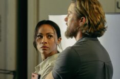 Zoe Saldana as Joe and Thad Luckinbill as Kyle in Lioness, episode 2, season 2