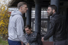 Teddy Sears as Dr. Josh Nichols, Steve Howey as Wyatt James, Zachary Quinto as Dr. Oliver Wolf — 'Brilliant Minds' Episode 3 'The Lost Biker'