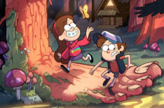 Kristen Schaal and Jason Ritter voicing Mabel and Dipper in 'Gravity Falls'