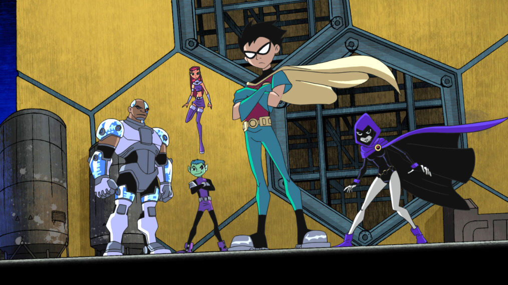 'Teen Titans', Cyborg (Khary Peyton), Robin (Scott Menville), 2003-06. © Cartoon Network / Courtesy: Everett Collection
