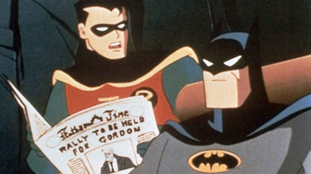 Batman: The Animated Series, (from left): Robin, Batman, 1992-95.
