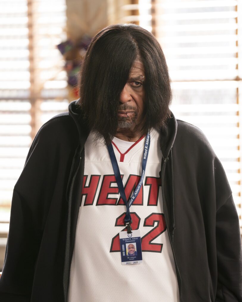 William Stanford Davis as Emo Jimmy Butler for 'Abbott Elementary's Season 4 Halloween episode