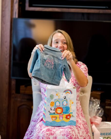 Alex Drummond baby shower