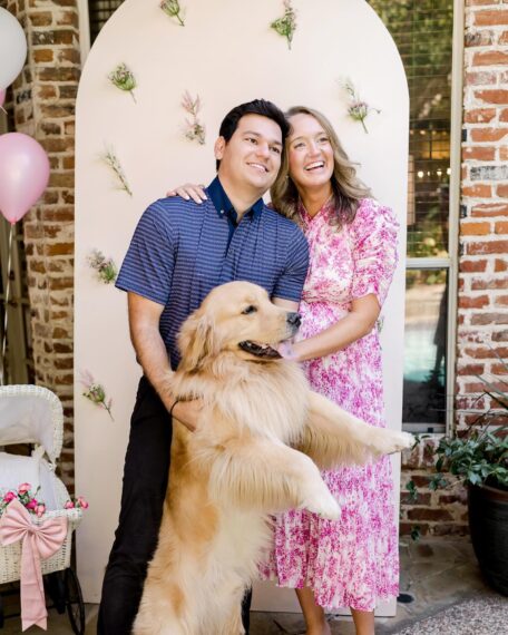 Alex Drummond baby shower