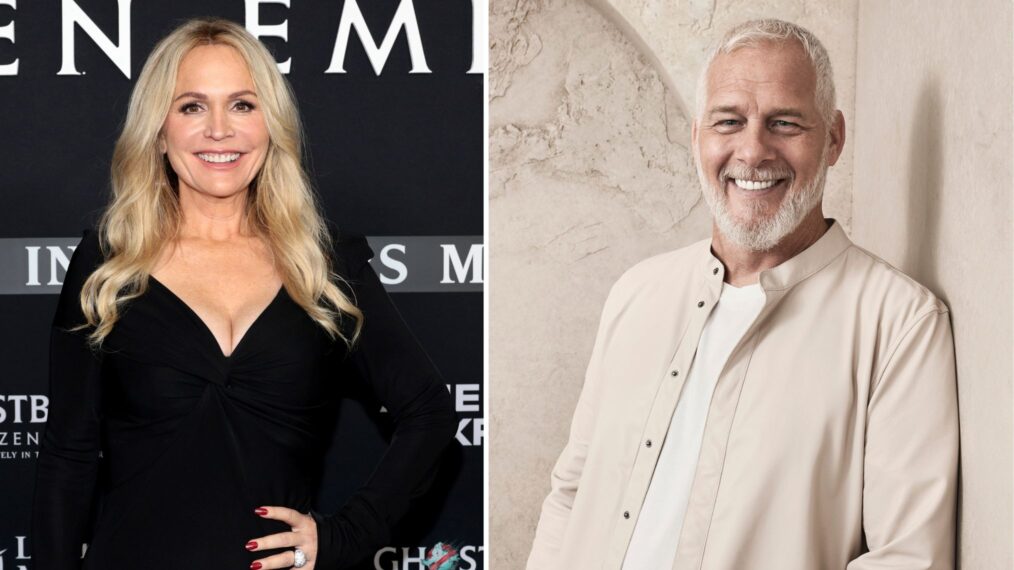 Barbara Alyn Woods attends the premiere of 'Ghostbusters: Frozen Empire' at AMC Lincoln Square Theater on March 14, 2024 in New York City and Mark Anderson on 'The Bachelor.'