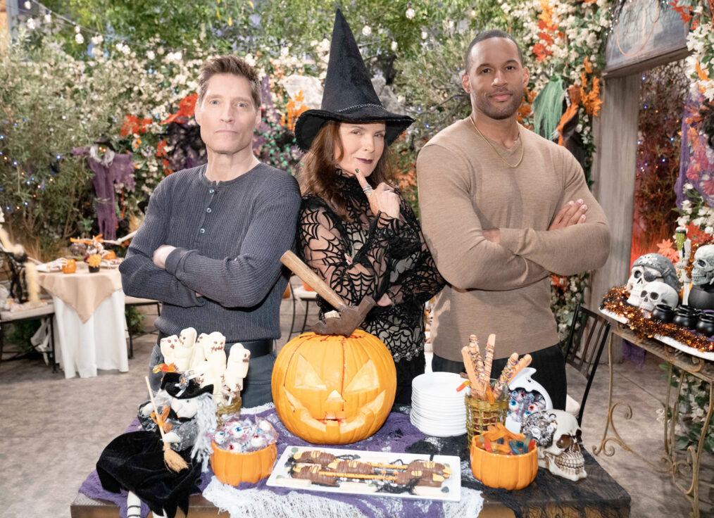 Sean Kanan, Kimberlin Brown, and Lawrence Saint-Victor on the 